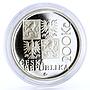 Czech Republic 200 korun Kilian Ignac Dientzenhofer proof silver coin 2001