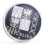 Czech Republic 200 korun Kilian Ignac Dientzenhofer proof silver coin 2001