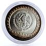 Mexico 50 pesos Guererro Aguila The Eagle Warrior silver coin 1992