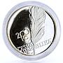 Czech Republic 200 korun Author and Poet Jaroslav Vrchlicky silver coin 2003