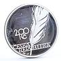 Czech Republic 200 korun Author and Poet Jaroslav Vrchlicky silver coin 2003
