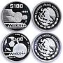 Mexico set of 12 coins Football World Cup 1986 silver coins 1985 - 1986