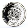 Dominican Republic 10 pesos International Banker's Conference silver coin 1975