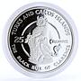 Turks and Caicos 25 crowns Queen's Beast The Bull of Clarence silver coin 1978