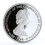 Turks and Caicos 25 crowns Queen's Beast The Scottish Unicorn silver coin 1978