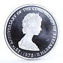 Turks and Caicos 25 crowns Queen's Beast The Scottish Unicorn silver coin 1978