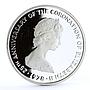Turks and Caicos 25 crowns Queen's Beast The Wales Red Dragon silver coin 1978
