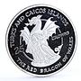 Turks and Caicos 25 crowns Queen's Beast The Wales Red Dragon silver coin 1978