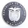 Panama 10 balboas Panama Canal Treaty silver coin 1978