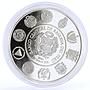 Peru 1 sol Ibero-American series Indians Sailing Moche Ceramic silver coin 2002