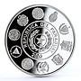Paraguay 1 guarani Discovery of America Ship Clipper Indian Map silver coin 2002