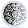 Uruguay 50000 pesos Ibero-American series Coat of Arms proof silver coin 1991