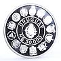 Uruguay 50000 pesos Ibero-American series Coat of Arms proof silver coin 1991