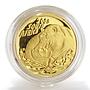 South Africa 10 rand Hippopotamus Wildlife Nature gold coin 1/10 oz 2005