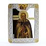 Cook Islands 5 dollars Russian Icons St. Sergius of Radonezh silver coin 2010