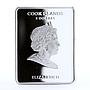 Cook Islands 5 dollars Russian Icons St. Sergius of Radonezh silver coin 2010