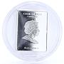 Cook Islands 5 dollars Russian Icons St. Sergius of Radonezh silver coin 2010