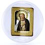 Cook Islands 5 dollars Russian Icons St. Seraphim Sarovsky silver coin 2013