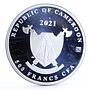 Cameroon 500 francs Crimean Swallow's Nest Palace Birds Ship silver coin 2021