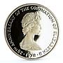 Turks and Caicos 25 crowns Queen's Beast The Yale of Beaufort silver coin 1978