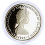 Turks and Caicos 25 crowns Queen's Beast The Yale of Beaufort silver coin 1978