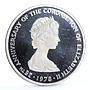 Turks and Caicos 25 crowns Queen's Beast The Yale of Beaufort silver coin 1978