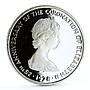Turks and Caicos 25 crowns Queen's Beast Plantagenets Falcon silver coin 1978