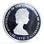 Turks and Caicos 25 crowns Queen's Beast Plantagenets Falcon silver coin 1978