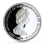 Turks and Caicos 25 crowns Queen's Beast White Greyhound Dog silver coin 1978
