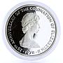 Turks and Caicos 25 crowns Queen's Beast White Greyhound Dog silver coin 1978