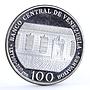 Venezuela 100 bolivares Bicentenary of Liberator Simon Bolivar silver coin 1983