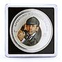 Cook Islands 2 dollars Literature Adventures of Sherlock Holmes silver coin 2007