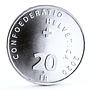 Switzerland 20 francs Tennisist Roger Federer Sports Legend silver coin 2020