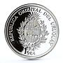 Uruguay 2000 pesos XXI BID Governors Assembly National Symbols silver coin 1984