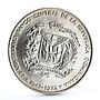 Dominican Republic 1 peso 25th Anniversary of Central Bank silver coin 1972