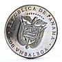 Panama 1 balboa Calgary Olympic Winter Games Hockey CuNi coin 1988