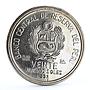 Peru 20 soles Protocol of Rio de Janeiro Bird Fauna silver coin 1992