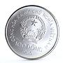 Vietnam 100 dong Natural Animals Protection series Paon silver coin 1986