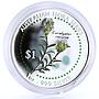 Cook Islands set of 5 coins Australian Flora Plants colored silver coins 1999