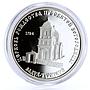 Transnistria Moldova 100 rubles Church Nativity of the Virgin silver coin 2001