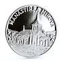 Moldova 50 lei Monastery Hirova Landscape Cathedral Church silver coin 2000