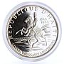 Haiti 10 gourdes General Toussaint L Overture Horseman proof silver coin 1968