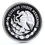 Mexico 100 pesos Monarch Butterflies Fauna proof silver coin 1987