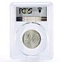 Czechoslovakia 50 korun Marianske lazne Spa Hotel MS66 PCGS silver coin 1991