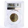 Philippines 5 piso Bagong Bayani Overseas Workers MS66 PCGS NiBrass coin 2014