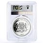 Somali 100 shillings Trans Europe Express Train PR70 PCGS silver coin 2007