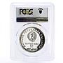 Bulgaria 5 leva Birthday of Poet Petko Slaveykov PR64 PCGS silver coin 1977