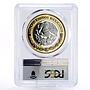 Mexico 100 pesos Numismatic Heritage South Railway PL69 PCGS bimetal coin 2012