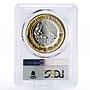 Mexico 100 pesos Numismatica Heritage 1824 8 Reales PL69 PCGS bimetal coin 2011