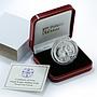 Isle of Man, 1 crown, British Blue cat, silver, proof, coin 1999